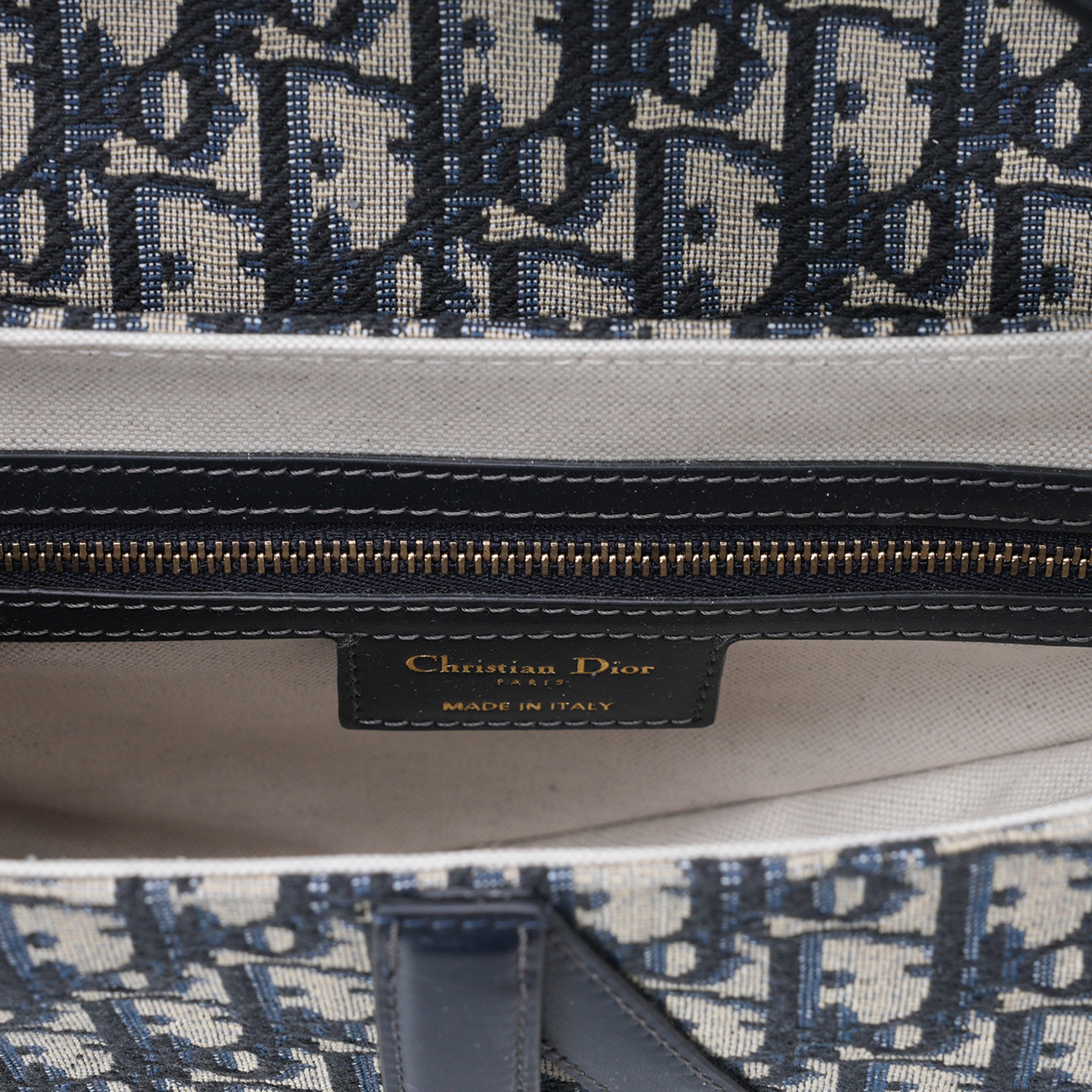 CHRISTIAN DIOR(USED)크리스찬디올 오블리크 새들백 미듐